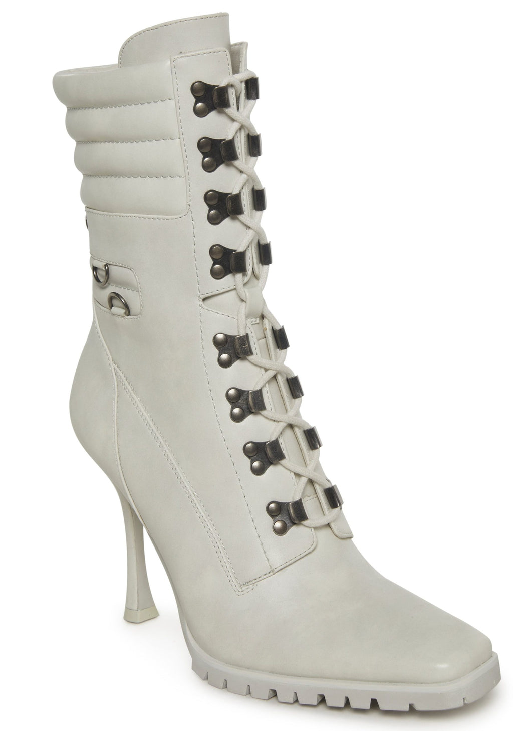 Future Frenemy Heeled Booties – White