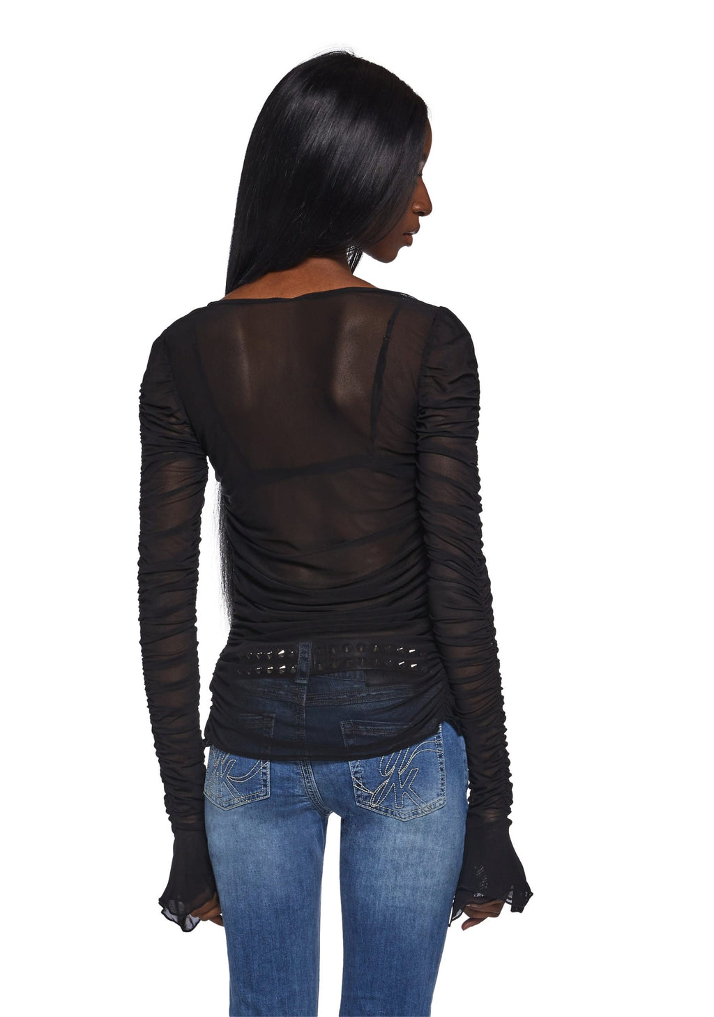 Divine Status Chiffon Blouse – Black