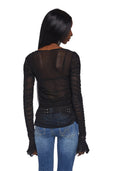 Divine Status Chiffon Blouse – Black