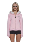 Faux Fur Trimmed Hoodie