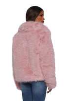 Melora Faux Fur Coat – Pink
