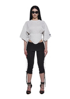 Team Player Corset T-Shirt – Gray