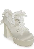 Bisou Baby Platform Heels – White