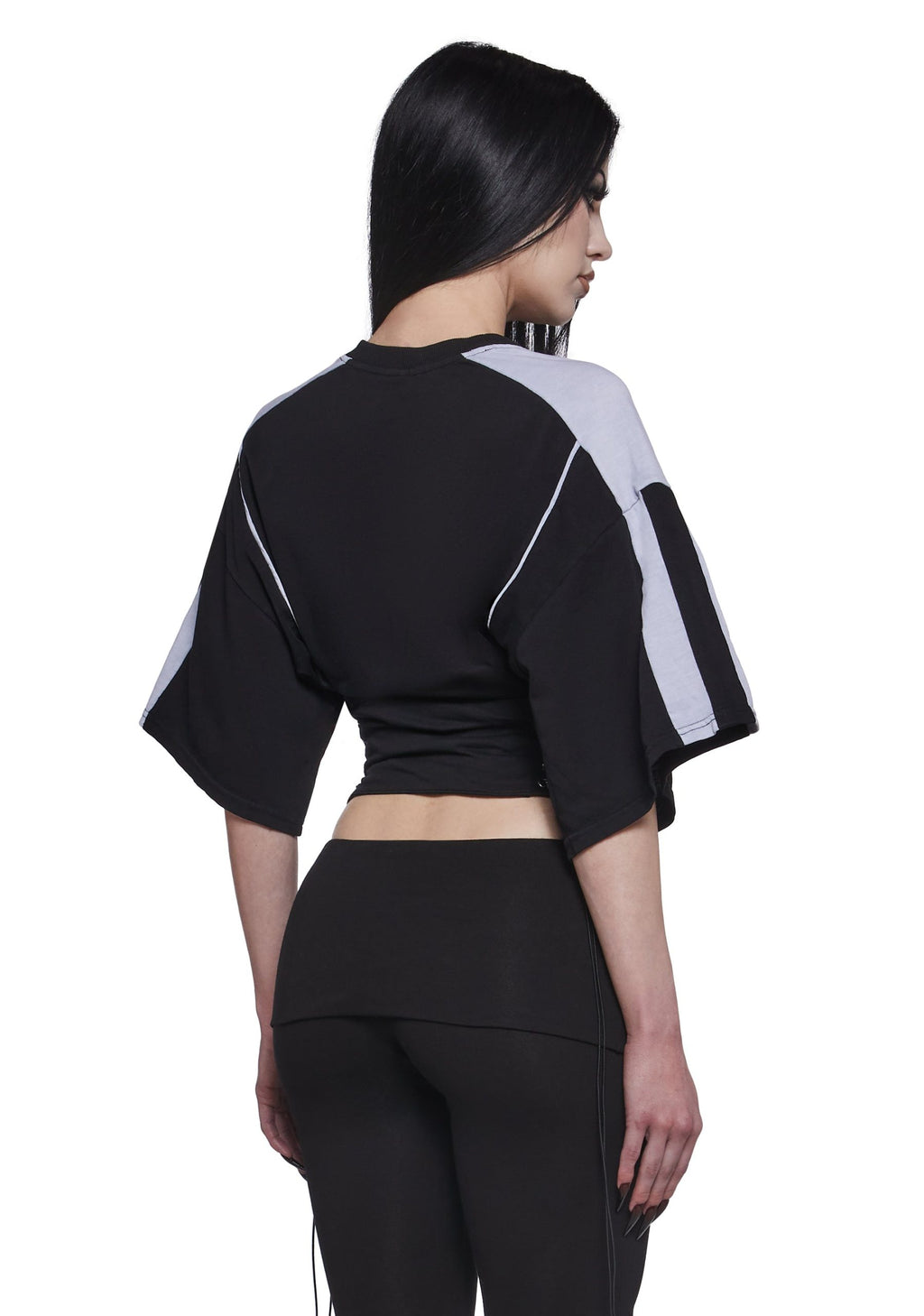 Team Player Corset T-Shirt – Black Washed