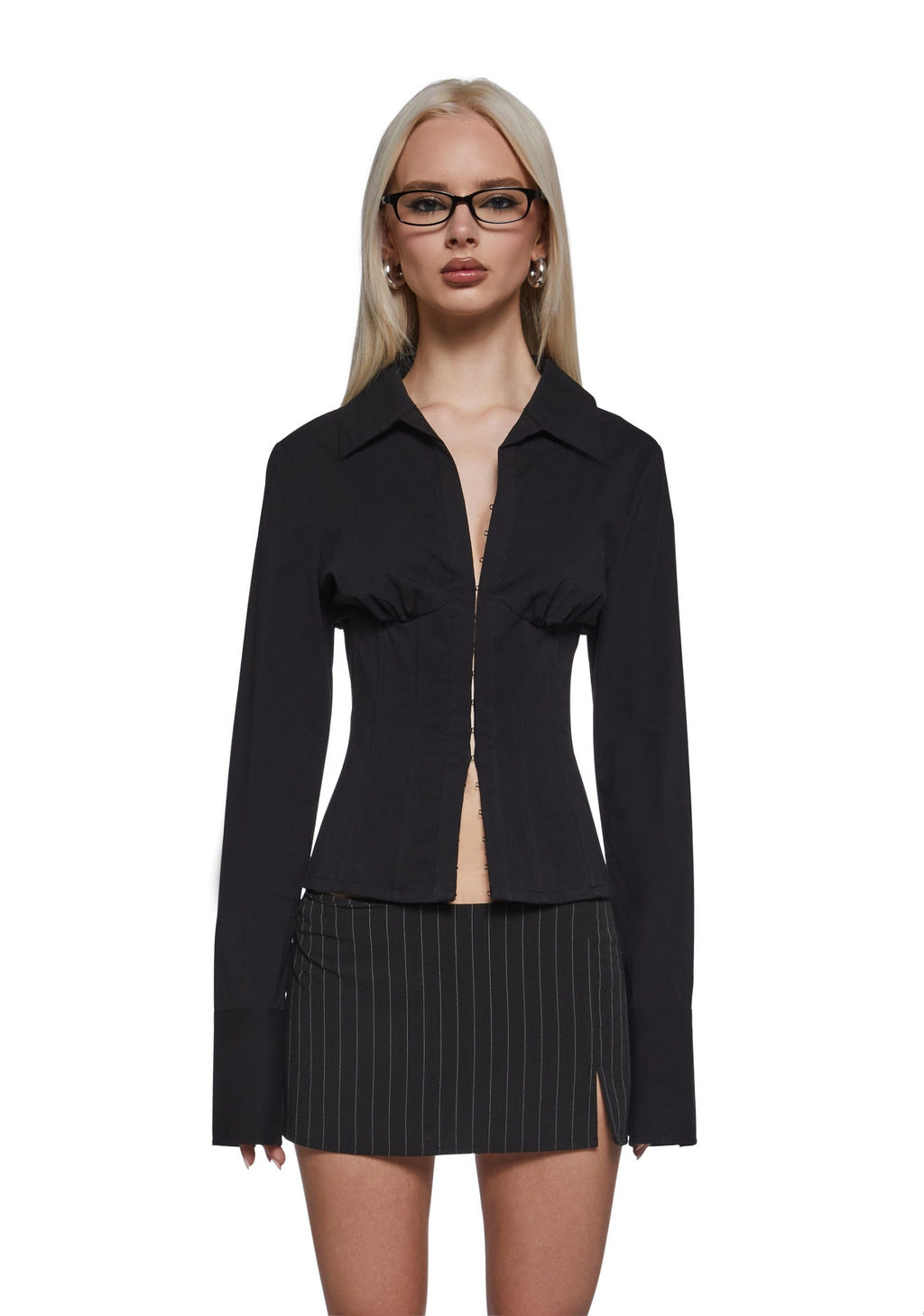 Office Siren Blouse – Black