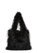 Star Dream Faux Fur Shoulder Bag – Black