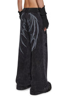 Death Rock Wings Wide Leg Sweatpants