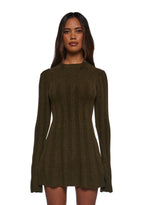 Cafe Reverie Mini Dress – Green