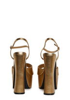 Revelation Platform Heels – Gold