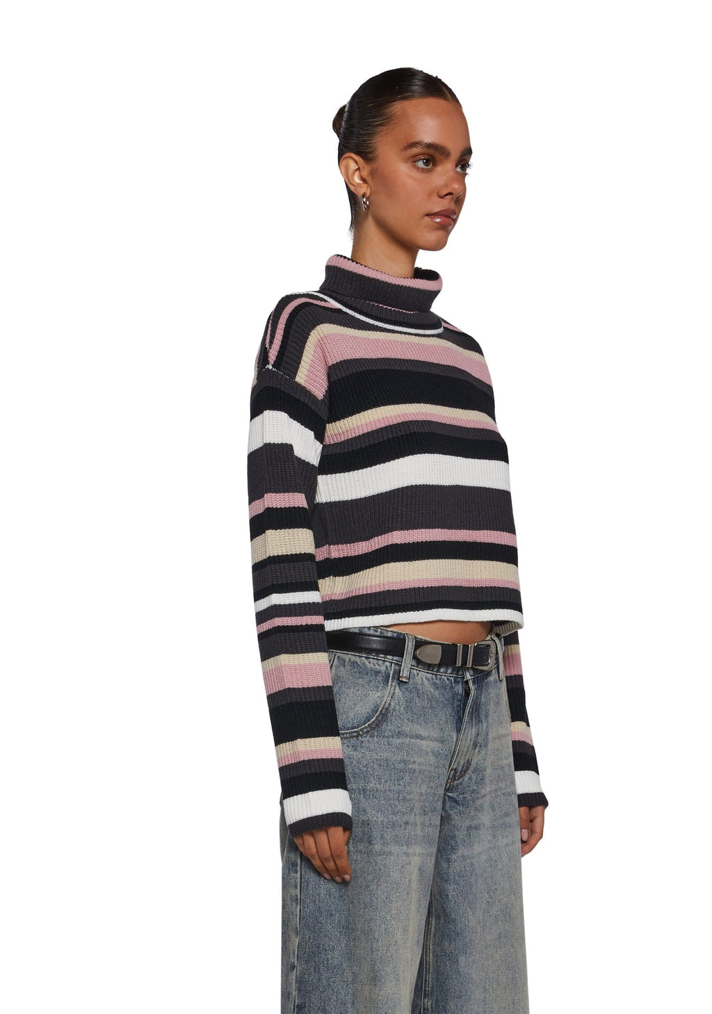 Cool Breeze Turtleneck Sweater – Pink