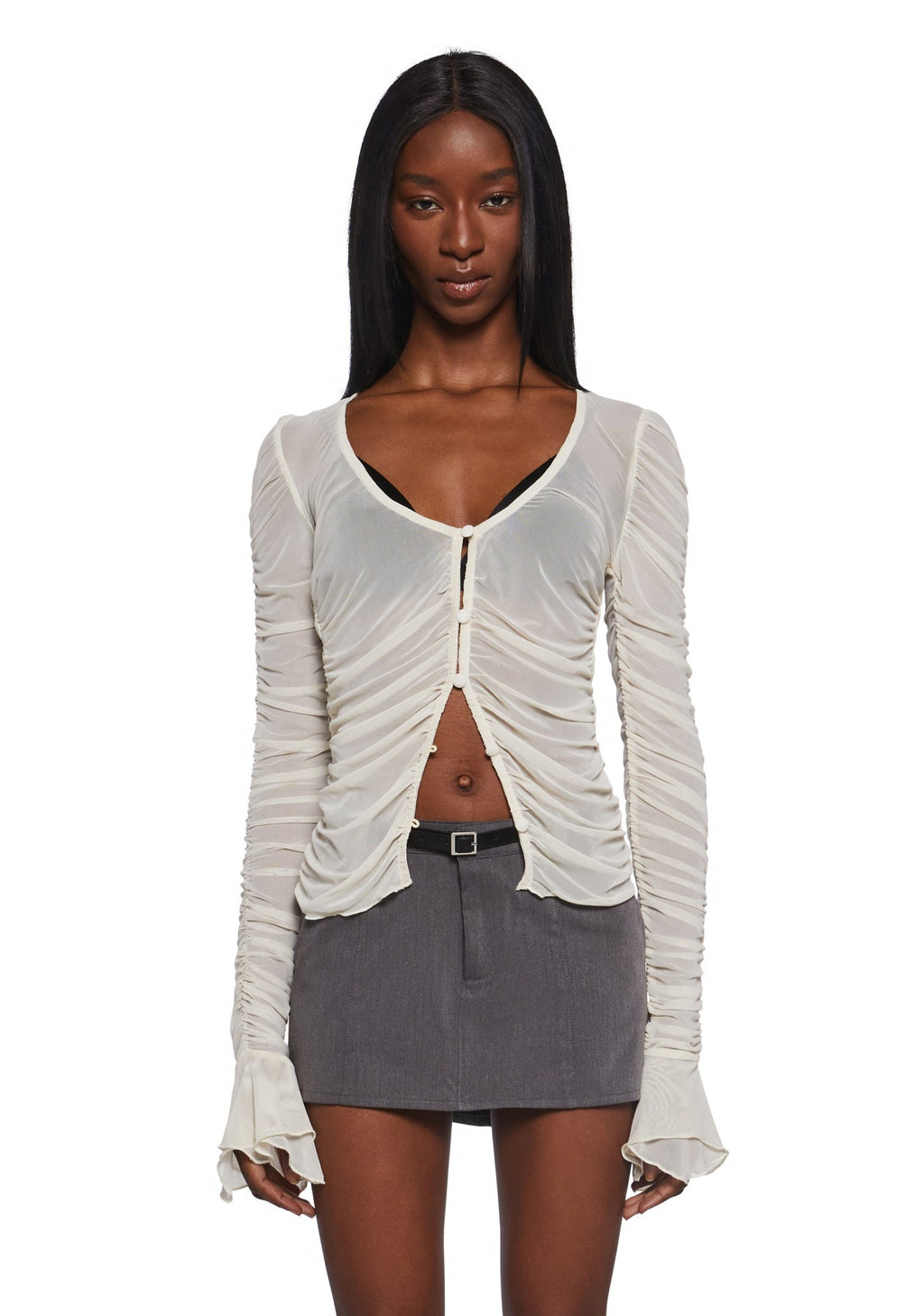 Divine Status Chiffon Blouse – Ivory