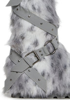 Wild Instincts Faux Fur Boots – White