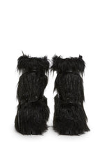Low Wild Instincts Faux Fur Combat Boots – Black