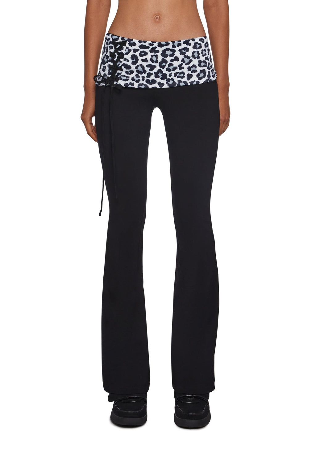 Hot Crush Knit Pants – Black