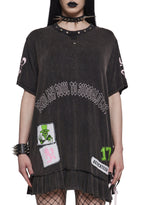 Send My Soul Washed Tee Dress