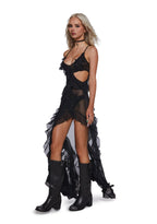 Rebel Mon Amour Maxi Dress – Black