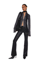 Ferris Wheel Date Denim Top – Black