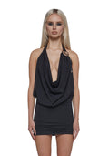 Cowl Neck Mini Dress
