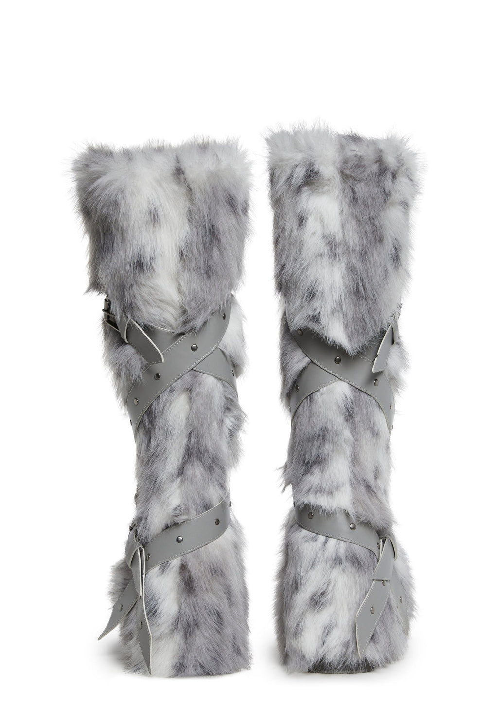 Wild Instincts Faux Fur Boots – White