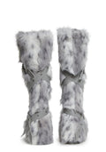 Wild Instincts Faux Fur Boots – White