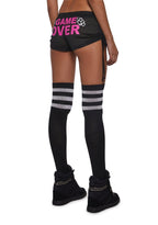 Ciska Brass Knuckle Mesh Micro Shorts