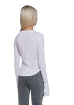 Brianna Long Sleeve Top – White