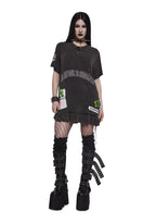 Send My Soul Washed Tee Dress