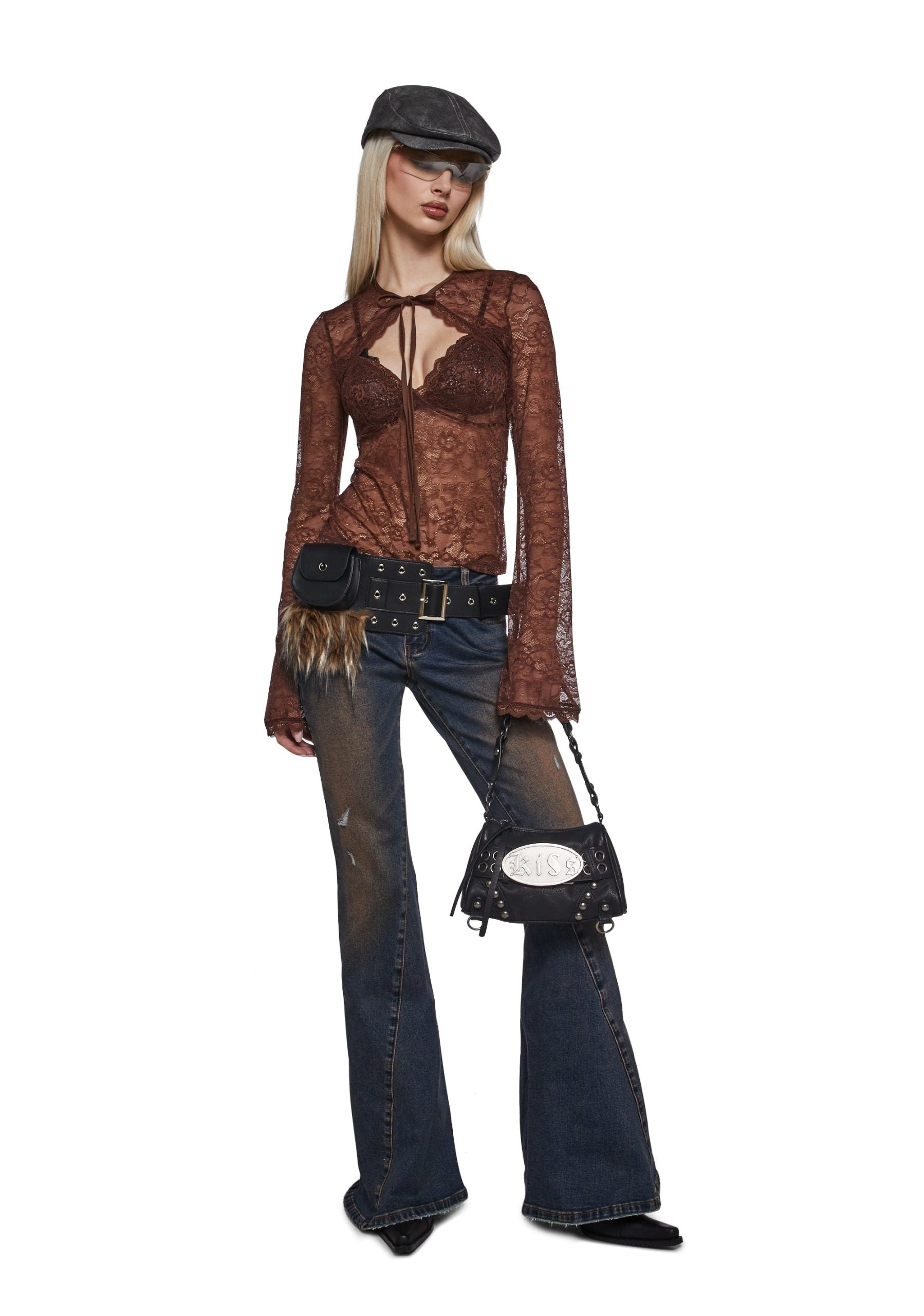 Gossip Queen Top And Shrug Set