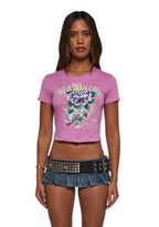 Flower Diamond Baby Tee