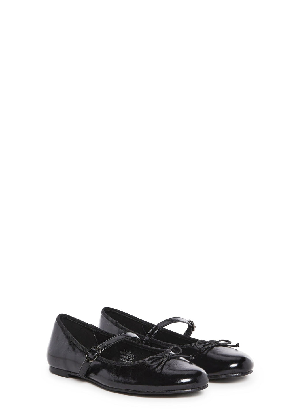 Woven Love Ballet Flats – Black