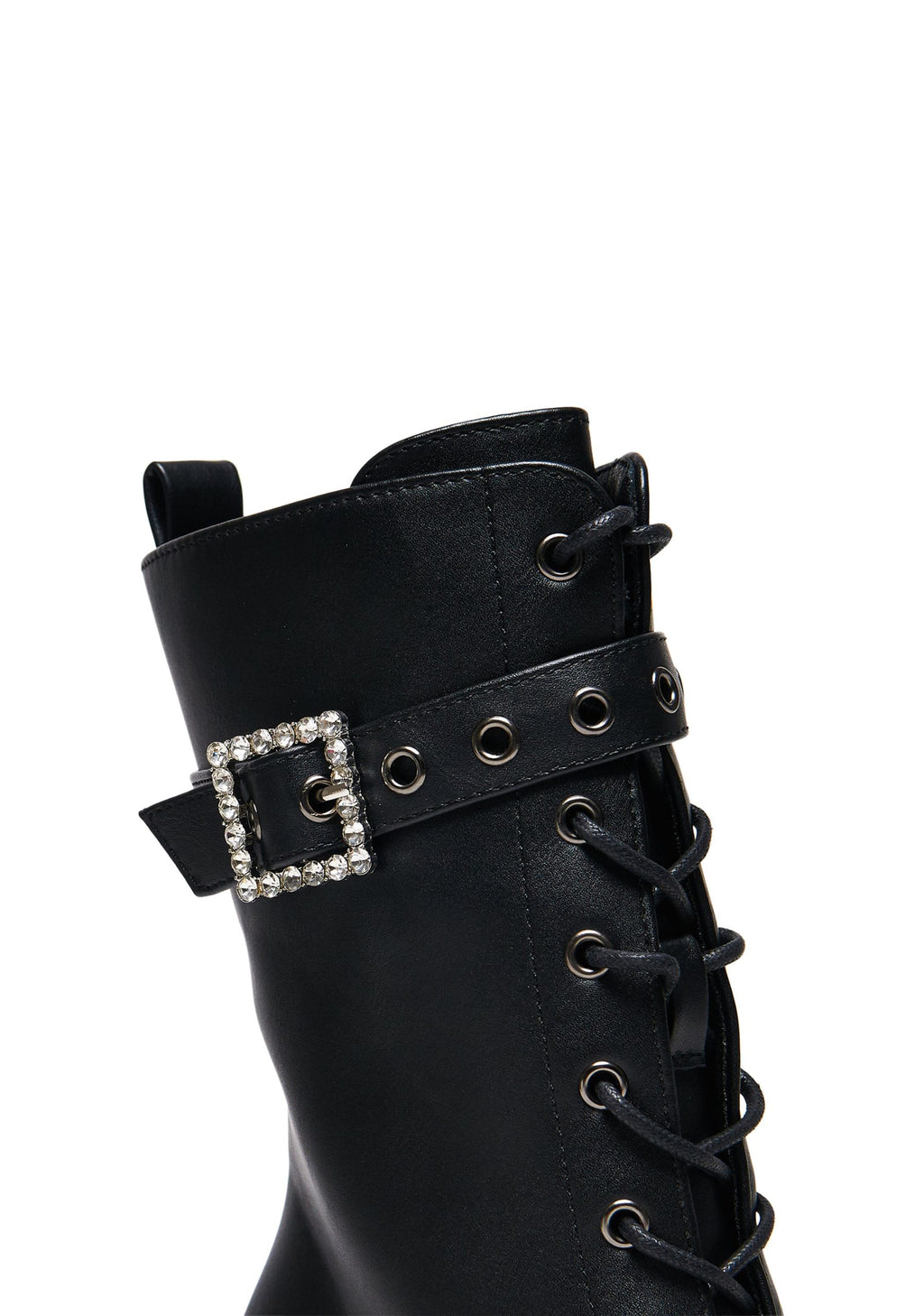 X Rocky Horror Show Thrill Me Lipstick Heeled Boots – Black