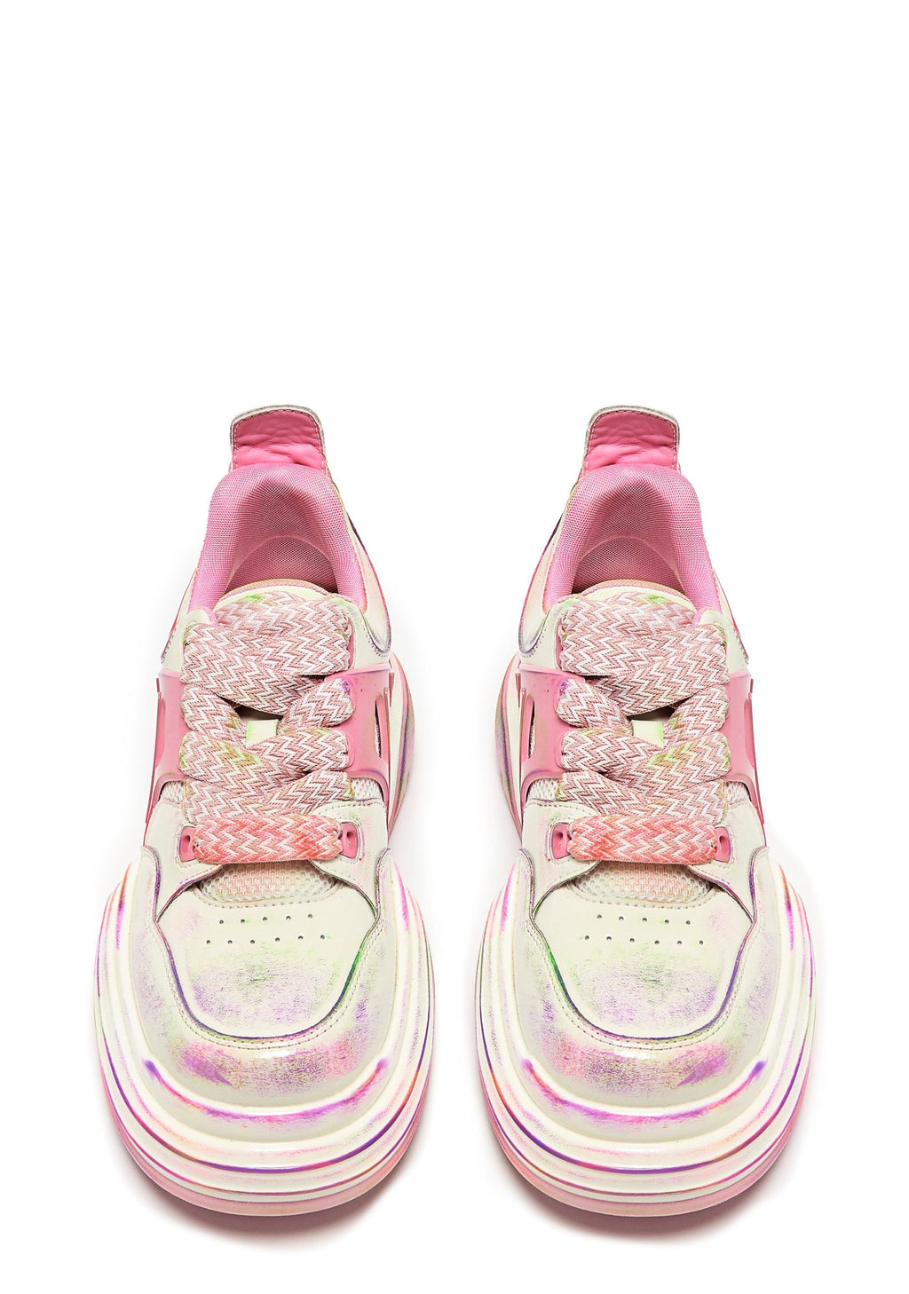 Kaleidoscopic Platform Trainers – Rainbow