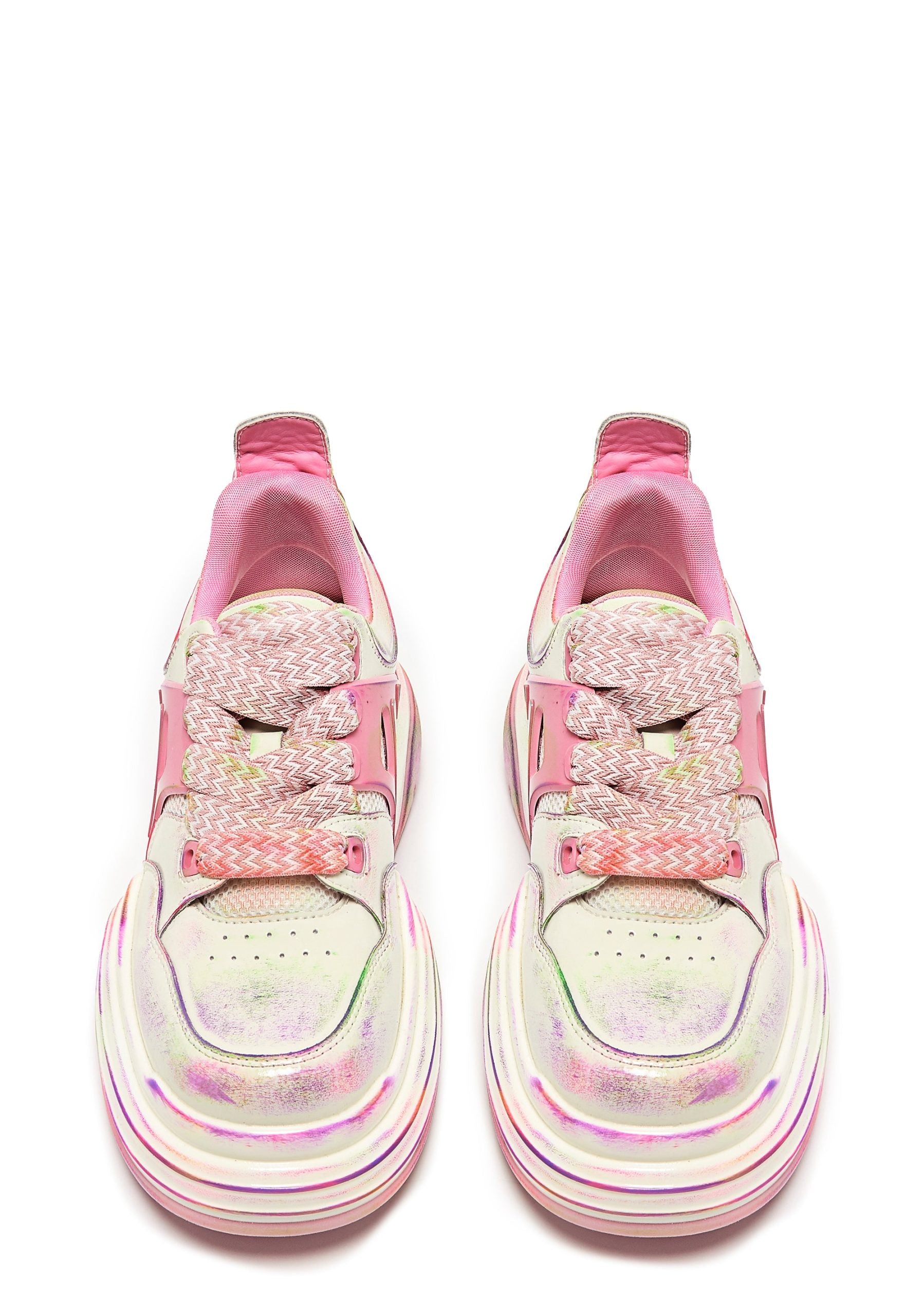 Kaleidoscopic Platform Trainers – Rainbow