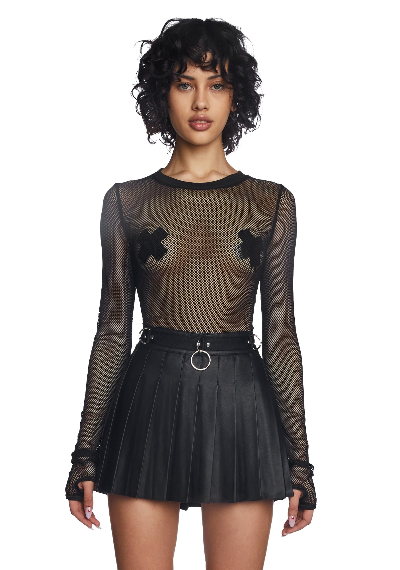 See Thru Me Fishnet Top