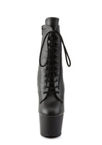 Adore-1020 Platform Ankle Boots-Black PU