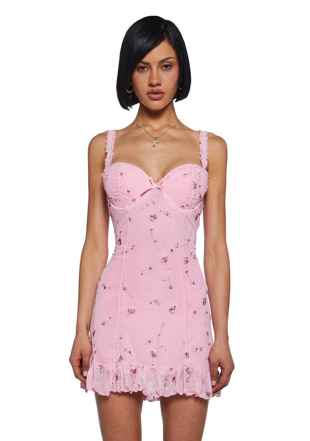 I’m Baby Mini Slip Dress – Light Pink