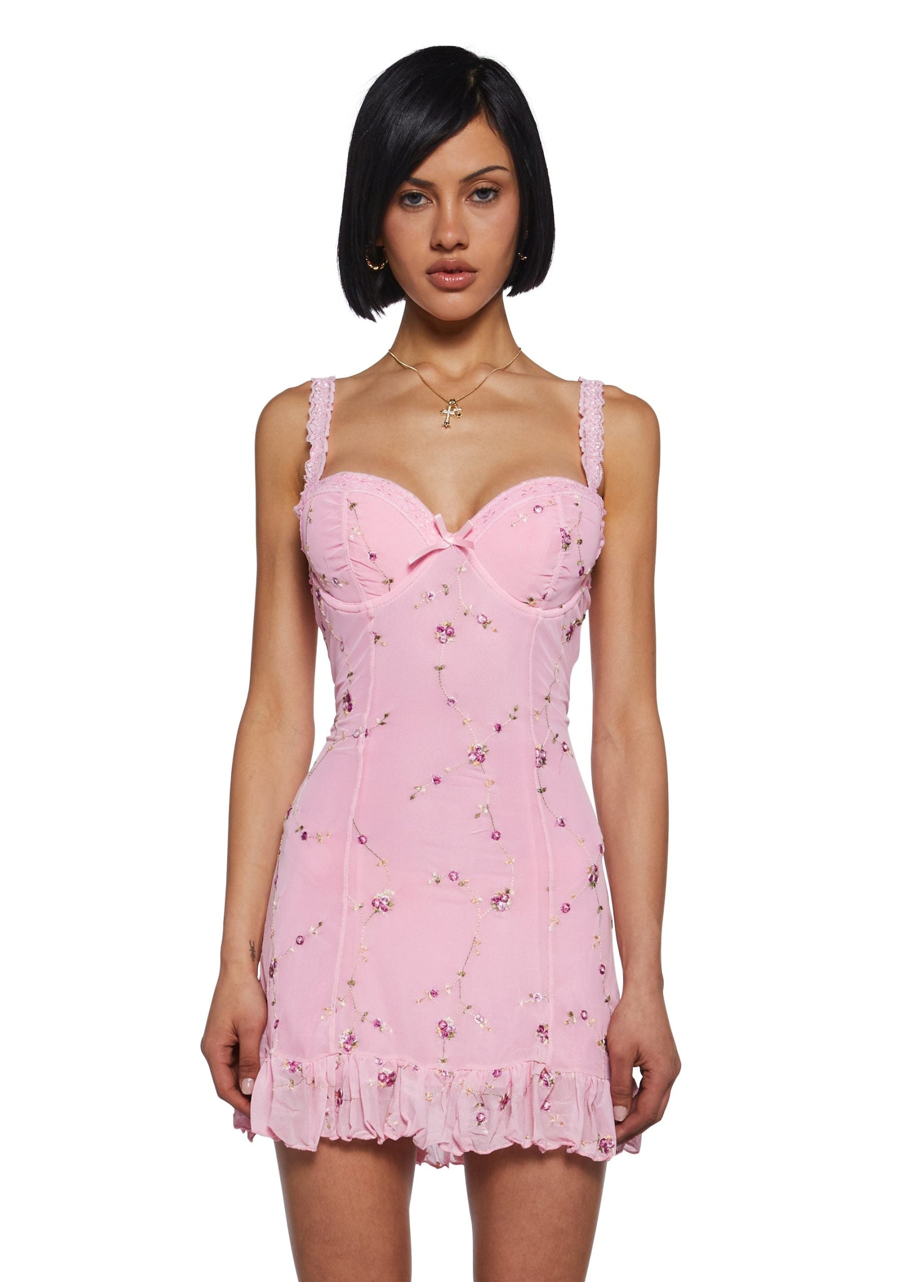 I’m Baby Mini Slip Dress – Light Pink