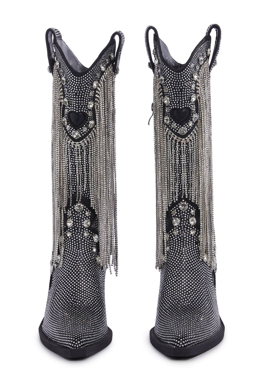 Present Perfect Cowboy Boots – Silver