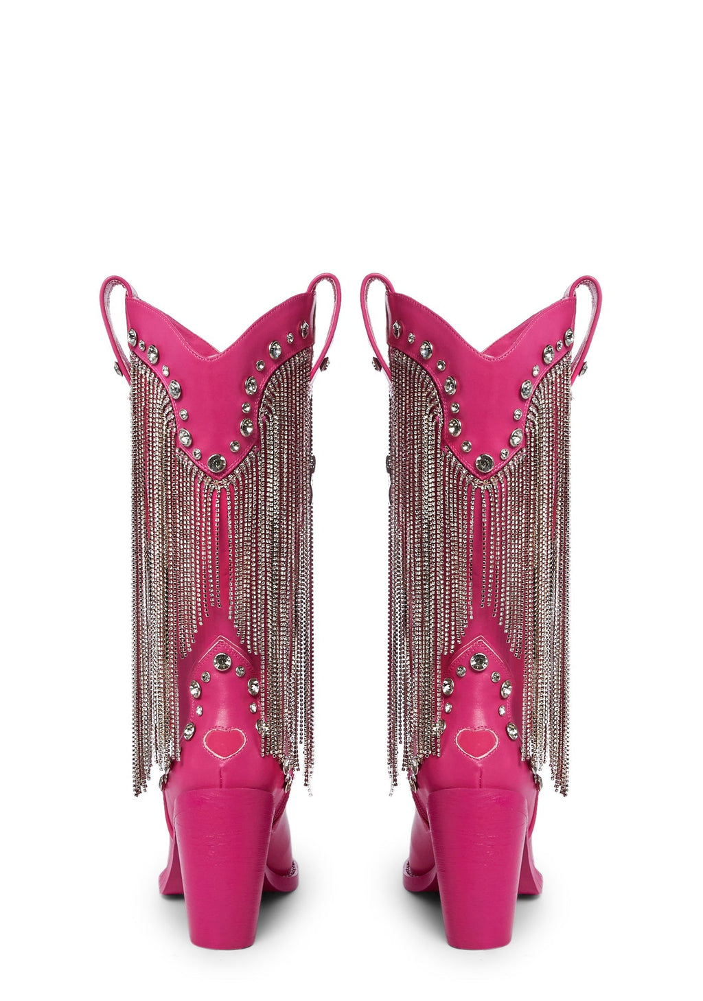 Present Perfect Cowboy Boots – Dark Pink