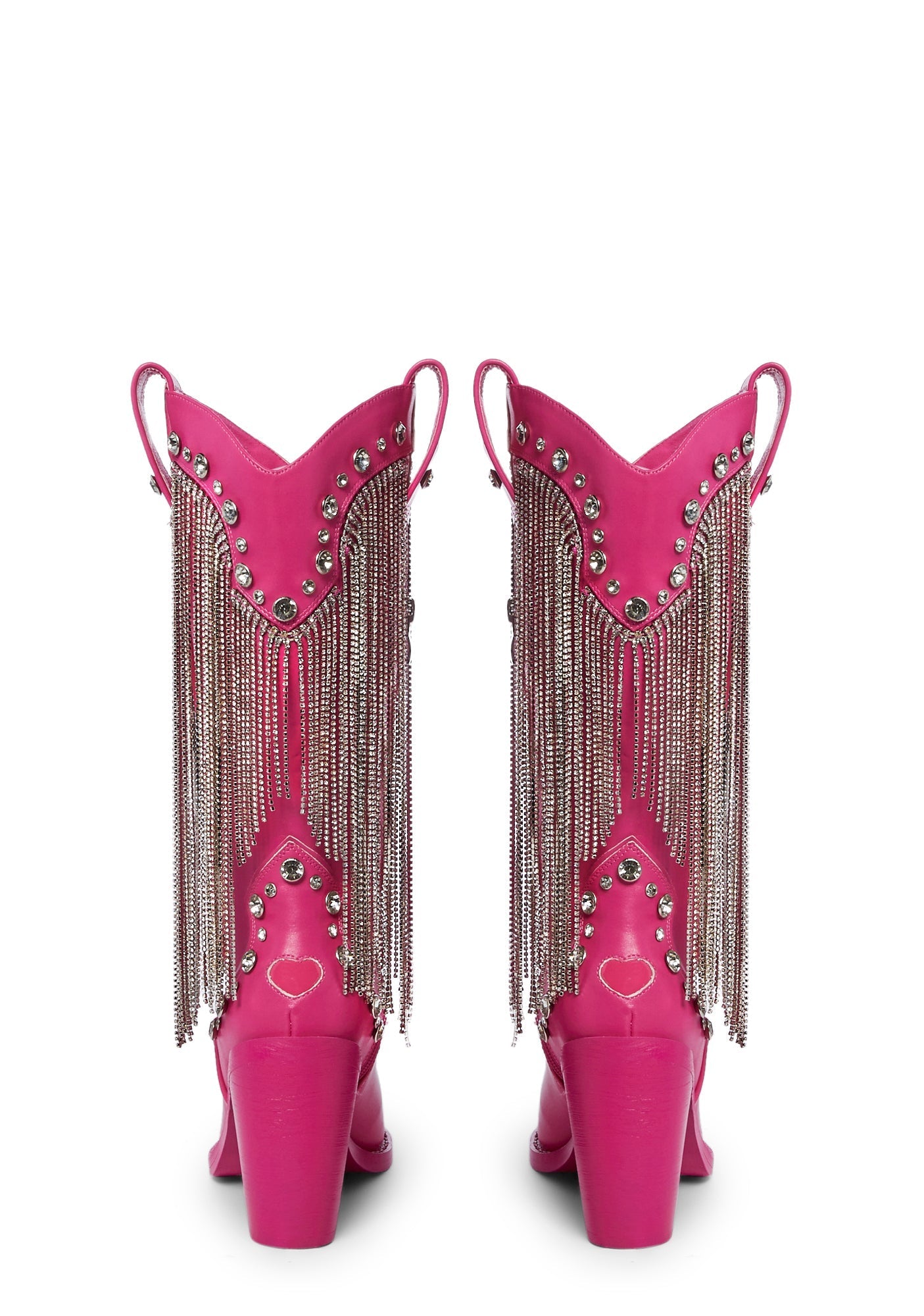 Present Perfect Cowboy Boots – Dark Pink