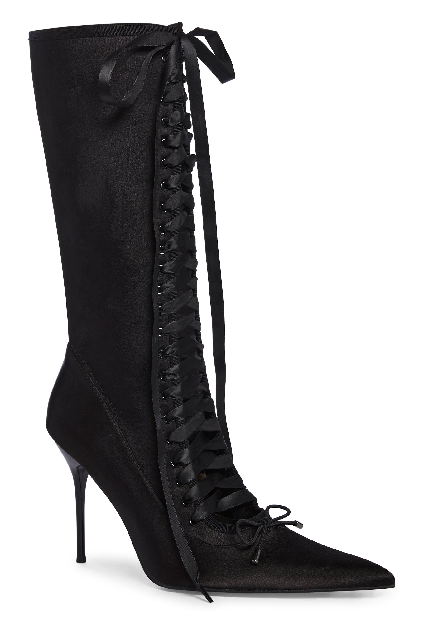 Scandalous Seduction Heeled Boots – Black