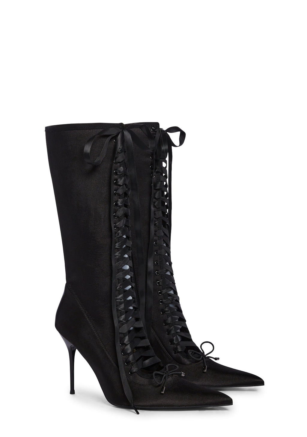 Scandalous Seduction Heeled Boots – Black