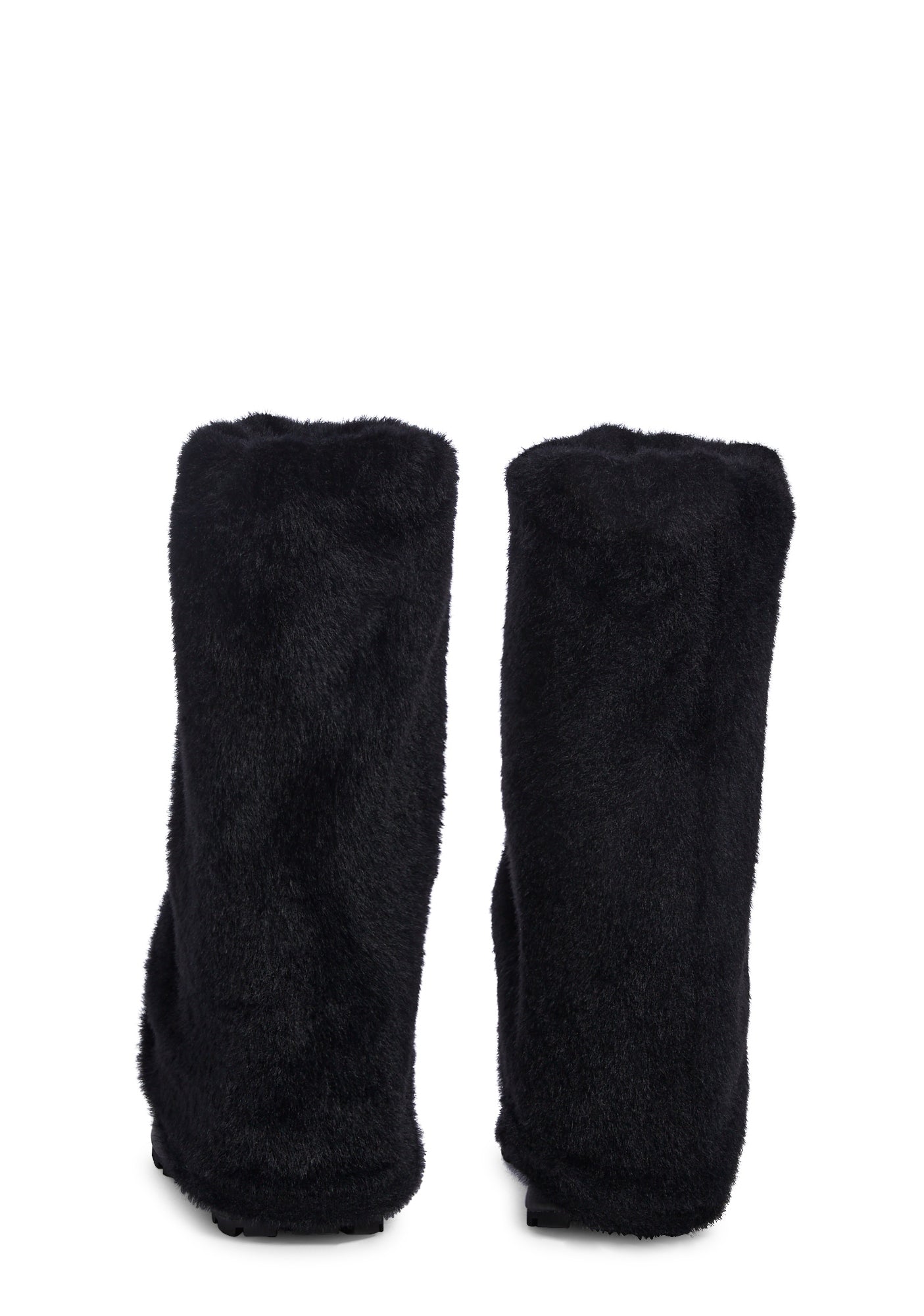 Snuggle Wonderland Platform Boots – Black