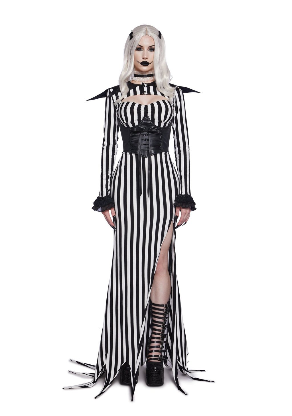 Nightmare Pumpkin King Premium Costume And Wig Set