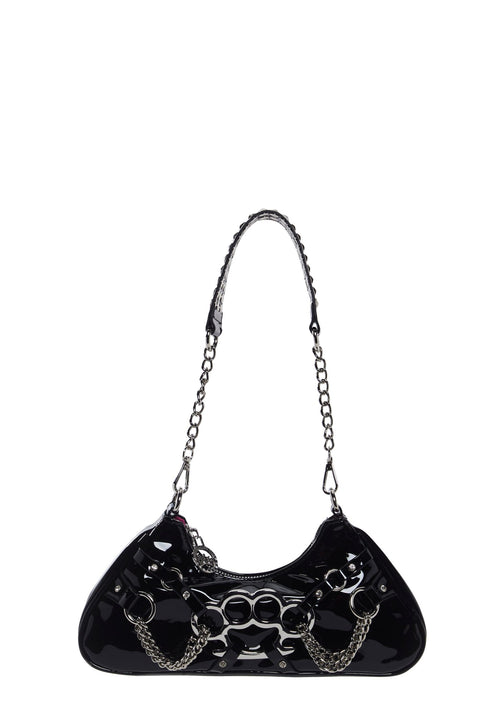 Ciska Brass Knuckle Shoulder Bag