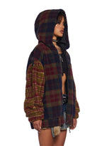 I Don’t Care Hooded Sherpa Jacket
