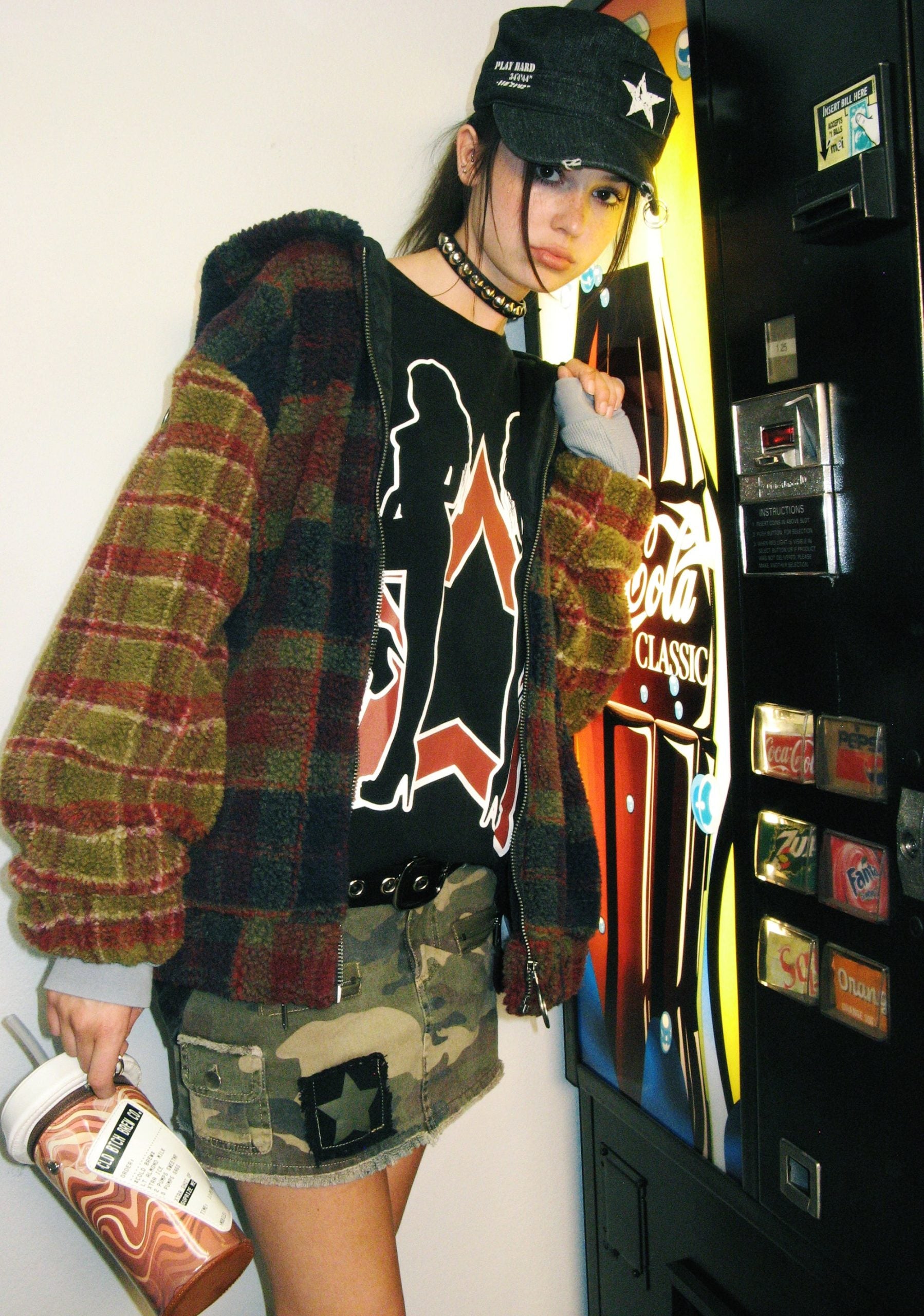 I Don’t Care Hooded Sherpa Jacket