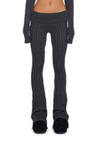 Deep Thoughts Flare Pants – Gray