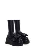 Make It Mine Bow Booties – Black