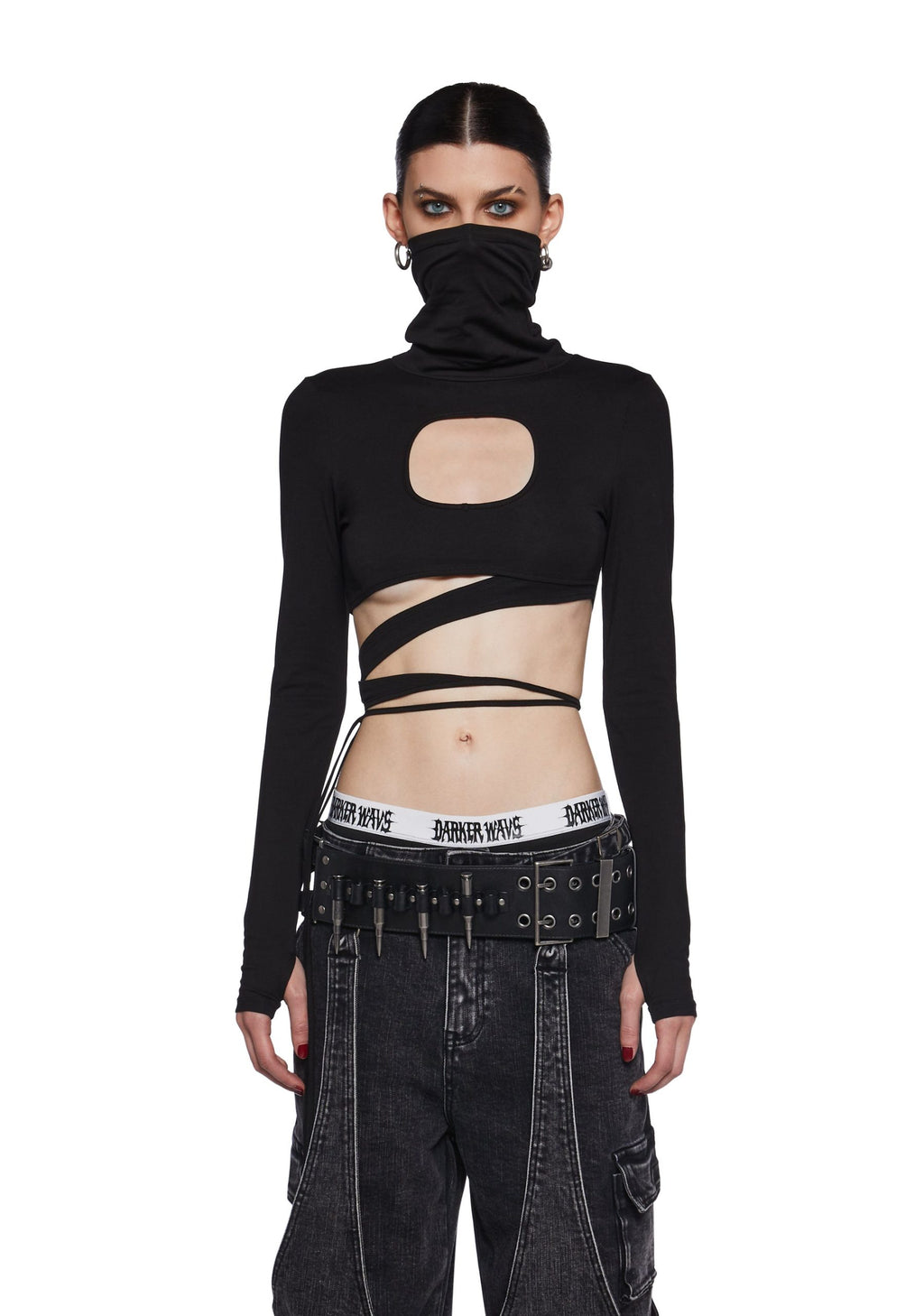 Warp Long Sleeve Wrap Top